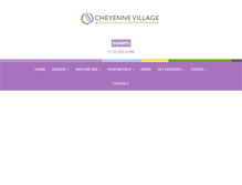 Tablet Screenshot of cheyennevillage.org